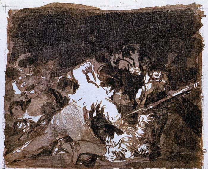 Francisco de goya y Lucientes War scene oil painting picture